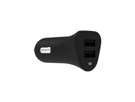 Griffin PowerJolt Dual Universal USB-A 12W Car Charger - Black Fashion