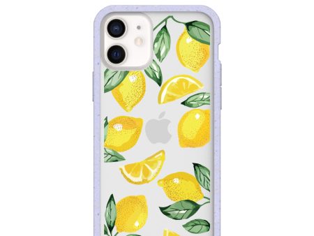 Clear Lemon Fizz iPhone 12 Mini Case With Lavender Ridge For Sale