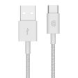 1m Charge Sync Cable, Braided USB-A to USB-C For Discount