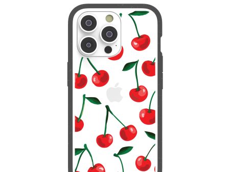 Clear Cherry Bomb iPhone 14 Pro Case With Black Ridge Online Hot Sale