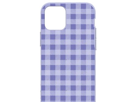 Lavender Checkered iPhone 12 Mini Case Online Hot Sale