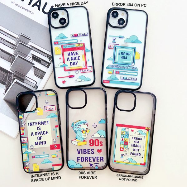 90s Vibe Forever Designer Silicon Impact Proof Case for iPhone Fashion