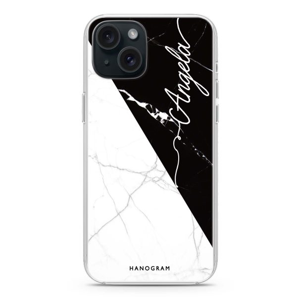 Black And White Marble iPhone Ultra Clear Case Online Hot Sale