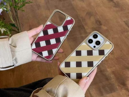 Checkered Designer Case For iPhone on Sale