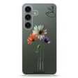 A watercolour floral Samsung Galaxy Ultra Clear Case For Sale