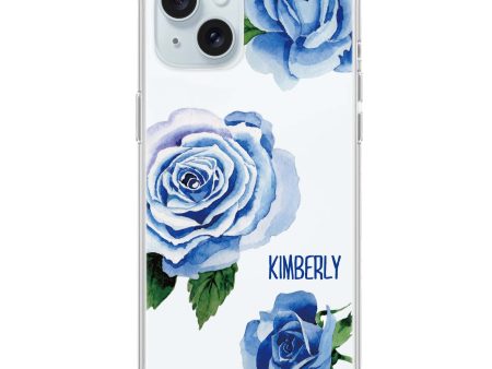 Blue Rose iPhone Ultra Clear Case For Discount