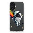 Astronaut in rainbow MagSafe Compatible Ultra Clear Case Cheap