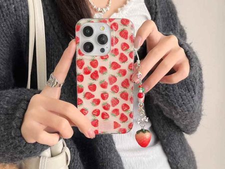 Strawberry Pattern Silicon iPhone Case For Sale