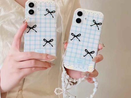 Baby Bow Designer Silicon iPhone Case With Beaded Charm on Sale