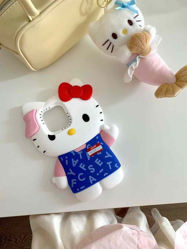 3D Kitty Silicon Case For iPhone on Sale