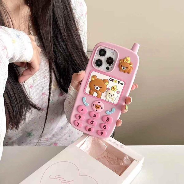 90s Style Teddy Phone Case For iPhone For Sale