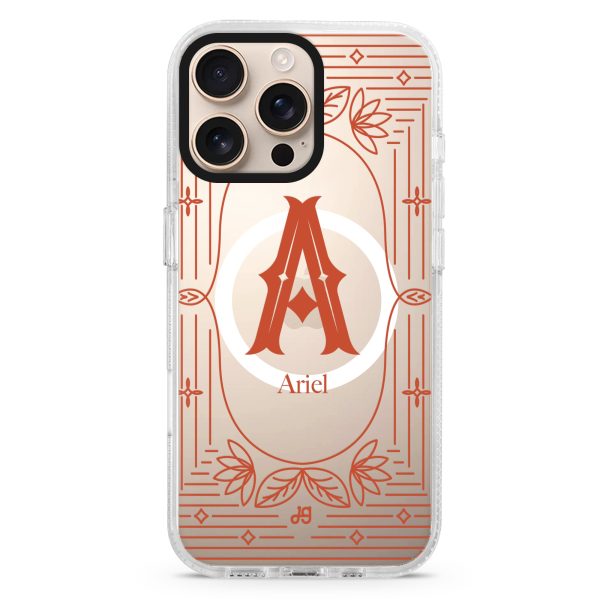 Artistic Monogram I MagSafe Compatible Ultra Clear Case Fashion