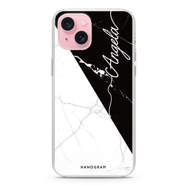 Black And White Marble iPhone Ultra Clear Case Online Hot Sale