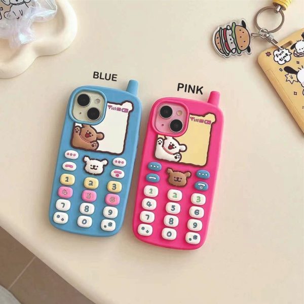 90s Phone Style Designer Silicon Case for iPhone Cheap