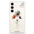 A watercolour floral Samsung Galaxy Ultra Clear Case For Sale