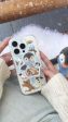 Snowman Pattern Designer Silicon Case for iPhone With Magsafe Holder Fashion