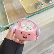 Cute Pig Design With Headphone Silicon Aipod Case Online Sale