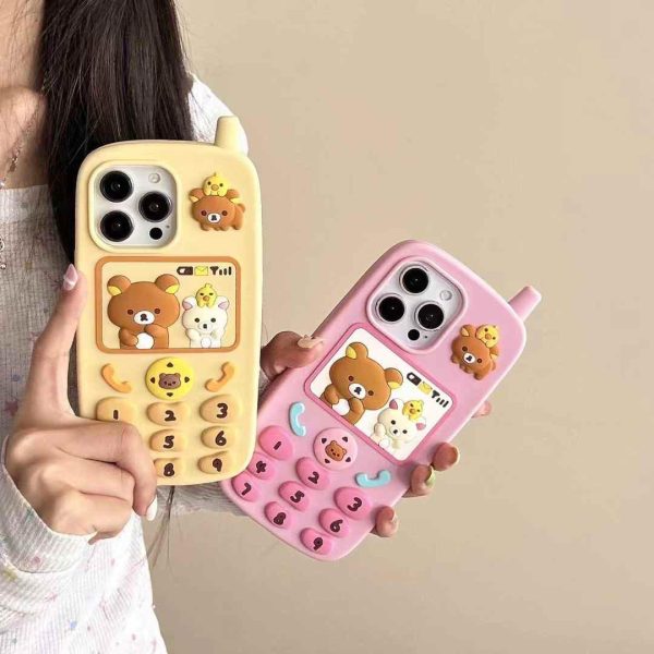 90s Style Teddy Phone Case For iPhone For Sale