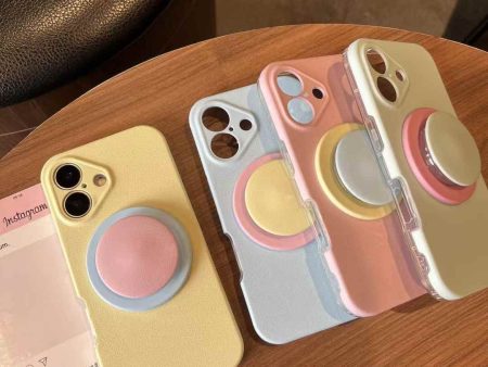 Pastel Color Ripple Case For iPhone With Magsafe Holder For Cheap