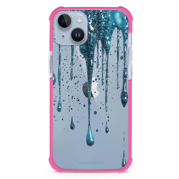 Aqua Shimmer iPhone 15 Ultra Shockproof Case Cheap