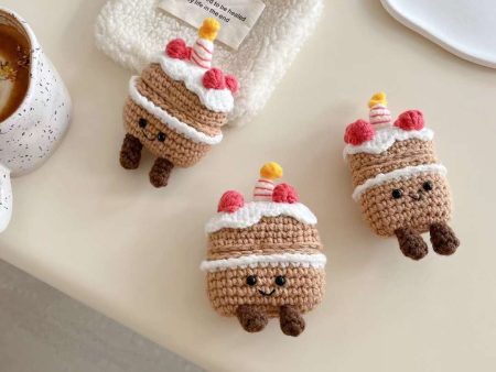 Cute Brown Puppy With Hat Plush Airpod Case on Sale