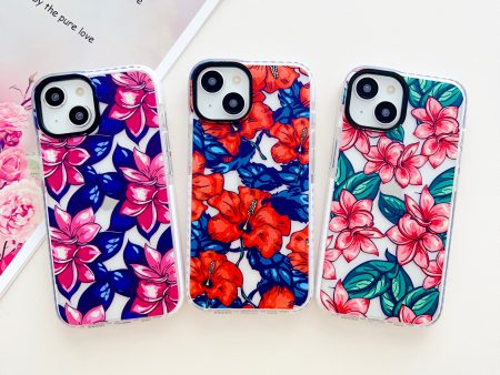 Bright Floral Designer Impact Proof Silicon Phone Case for iPhone Online Sale