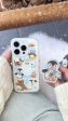 Snowman Pattern Designer Silicon Case for iPhone With Magsafe Holder Fashion