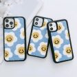 Warm Plush Silicon Embroidery Case for iPhone ( Sunflower Smiley Pattern ) Online Hot Sale