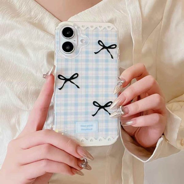 Baby Bow Designer Silicon iPhone Case With Beaded Charm on Sale