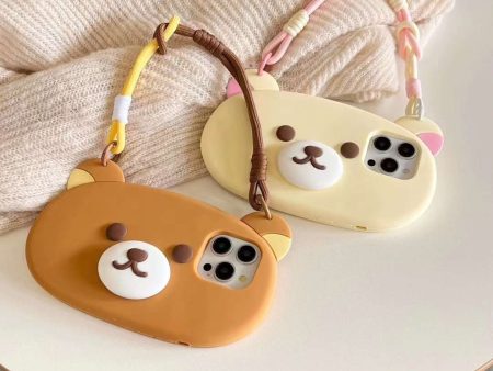 Baby Bear Designer Silicon Case for iPhone With Anti Fall Hoder Sale