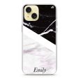 Black & White Marble iPhone Ultra Clear Case Online now