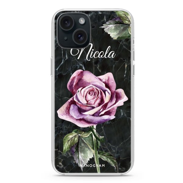 Black Marble Rose iPhone Ultra Clear Case Supply