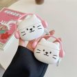 Cute Cat Design With Headphone Silicon Aipod Case Discount