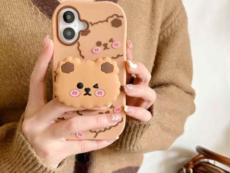 Baby Bear Silicon iPhone Case With Inbuilt Holder Online Sale