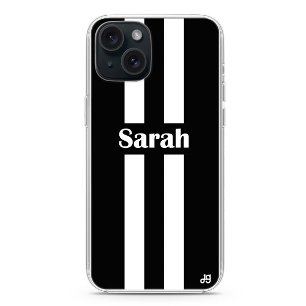 Black and white Stripes iPhone Ultra Clear Case Sale