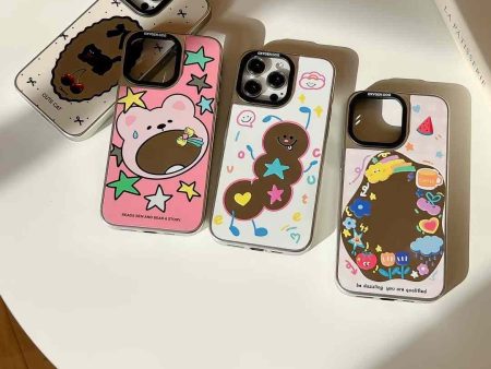 Baby Bear Silicon Mirror iPhone Case For Discount