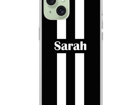 Black and white Stripes iPhone Ultra Clear Case Sale