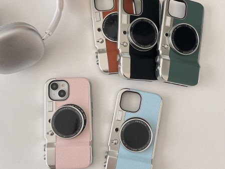 3D Camera With Photo Click Button iPhone Case Online Sale