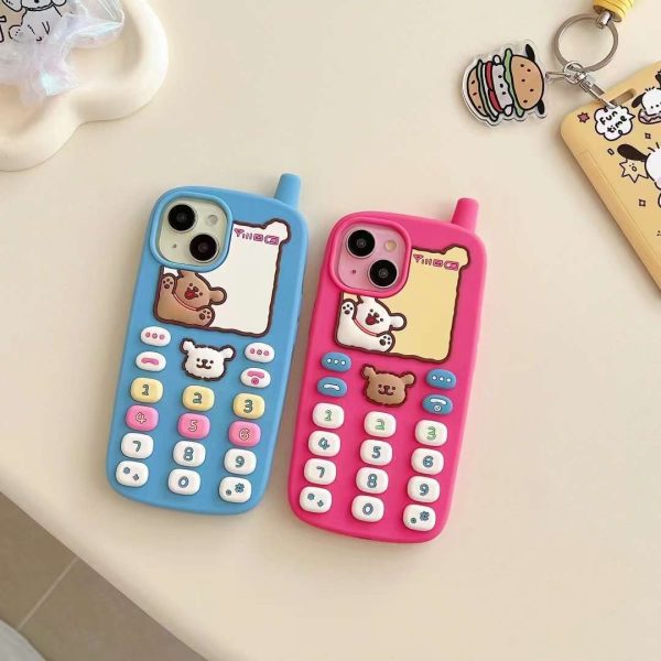 90s Phone Style Designer Silicon Case for iPhone Cheap