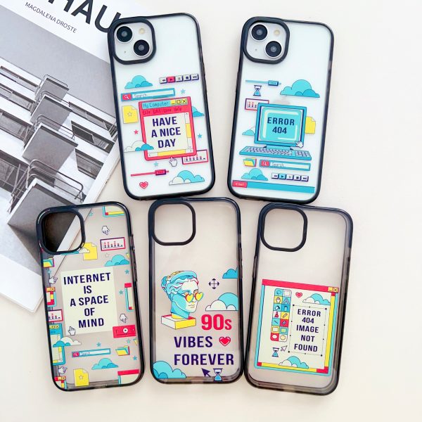 90s Vibe Forever Designer Silicon Impact Proof Case for iPhone Fashion