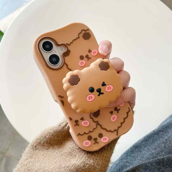 Baby Bear Silicon iPhone Case With Inbuilt Holder Online Sale