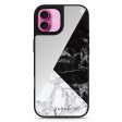 Black And White Marble Mirror Case Fashion