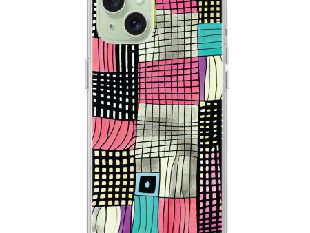 Abstract Checked Pattern iPhone Ultra Clear Case Sale