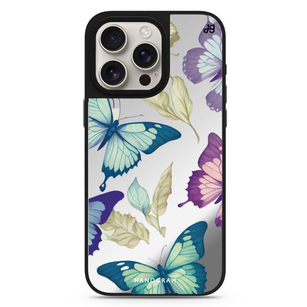 Beautiful Butterfly Mirror Case Hot on Sale