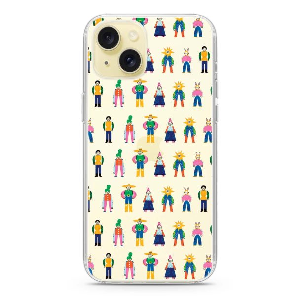 Abstract People Family iPhone Ultra Clear Case For Discount