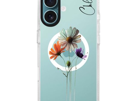 A watercolour floral MagSafe Compatible Ultra Clear Case Online