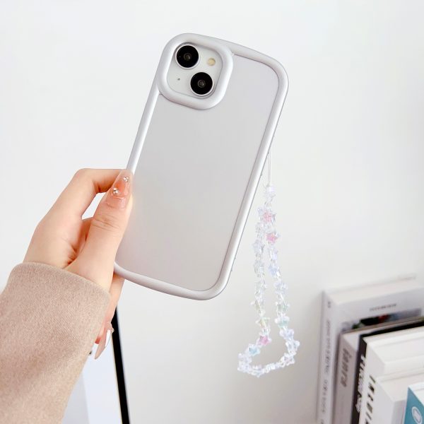 Solid Color Case For iPhone With Star Charm ( Gray ) For Discount