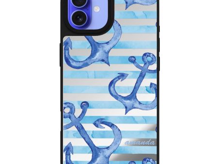 Blue Anchor Mirror Case Hot on Sale