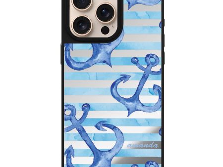 Blue Anchor Mirror Case Cheap