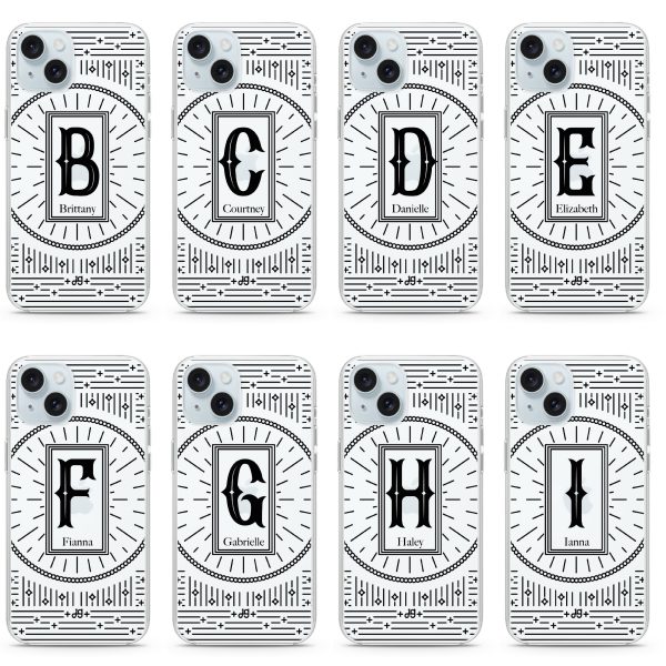 Artistic Monogram II iPhone Ultra Clear Case Online Sale